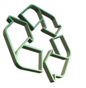 Bild som visar logga för återvinning som beskriver länkar